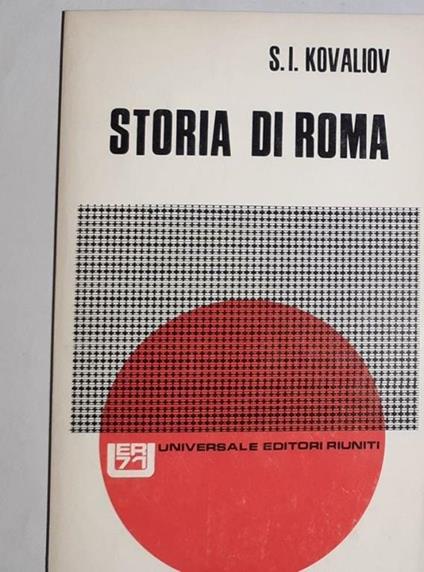 Storia di Roma II - Sergej J. Kovaliov - copertina
