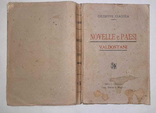 Novelle e paesi Valdostani - Giuseppe Giacosa - copertina