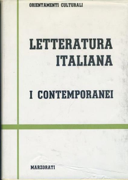 Letteratura italiana. I contemporanei. 6 volumi - copertina