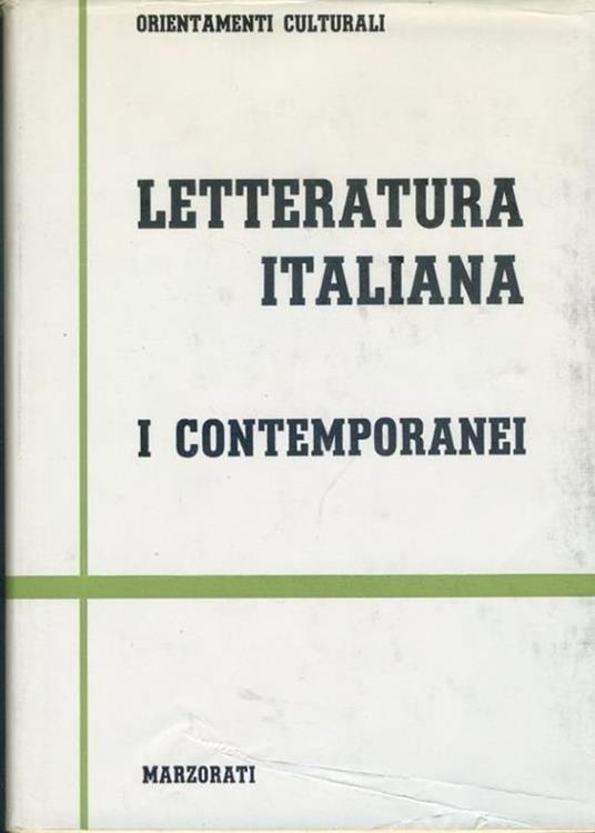 Letteratura italiana. I contemporanei. 6 volumi - copertina