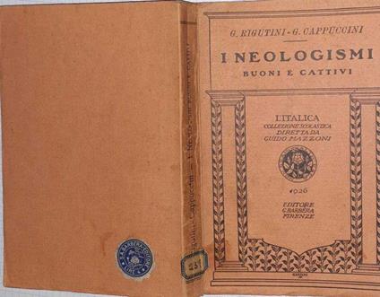 I  neologismi Buoni e cattivi - copertina
