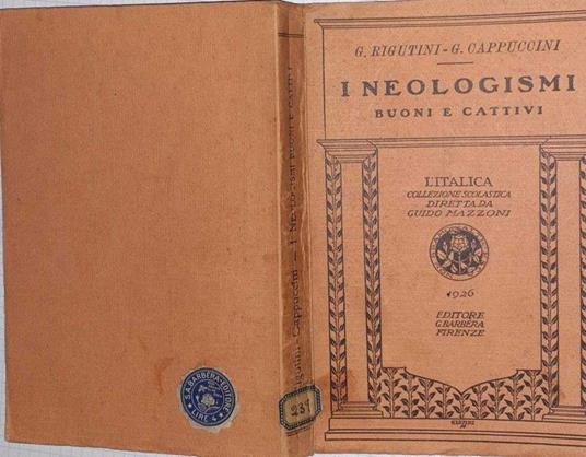 I  neologismi Buoni e cattivi - copertina