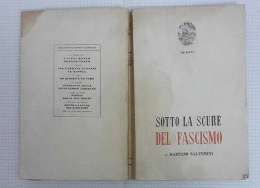 Sotto la scure - Gaetano Salvemini - copertina