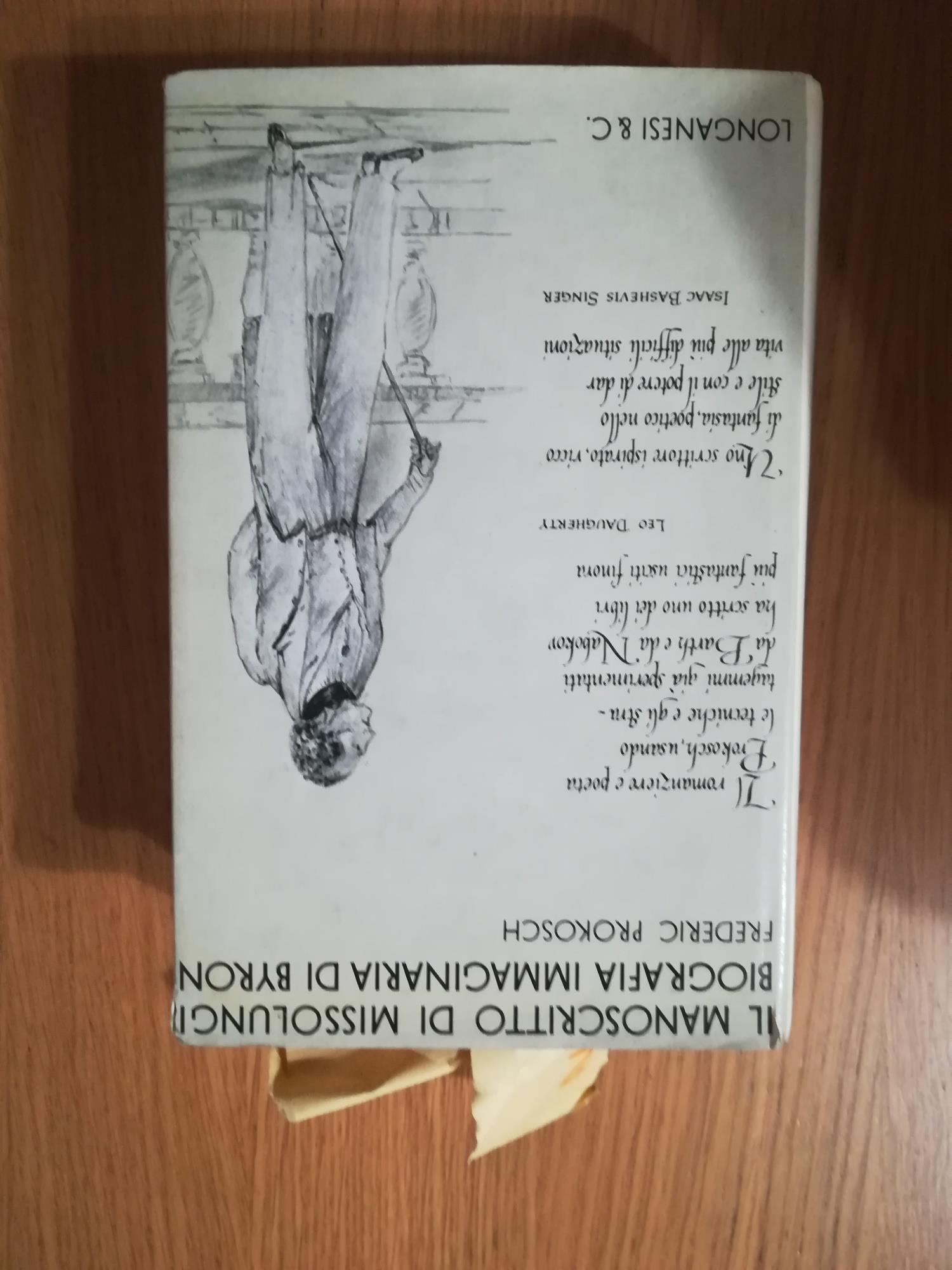 il manoscritto di Missolungi: Biografia immaginaria di Byron