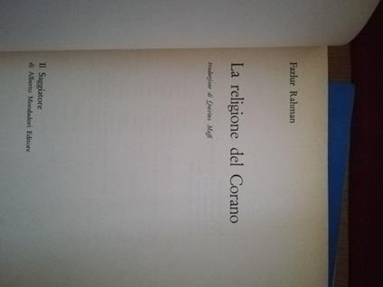 La  religione del Corano - Fazlur Rahman - copertina