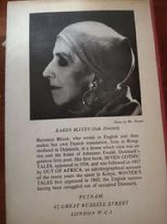 Winter's Tales - Isak Dinesen - copertina