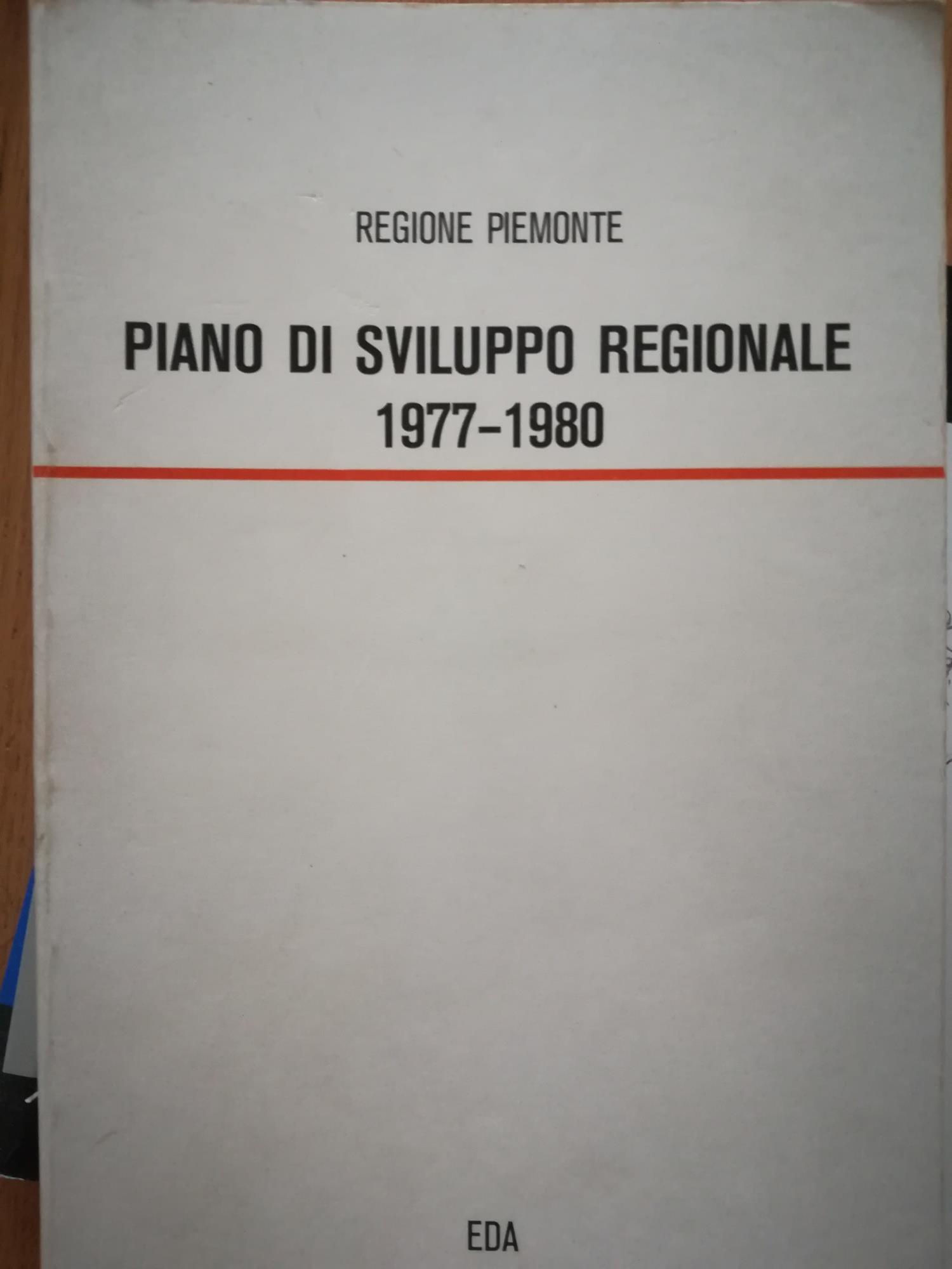 Piano di sviluppo regionale 1977 1980