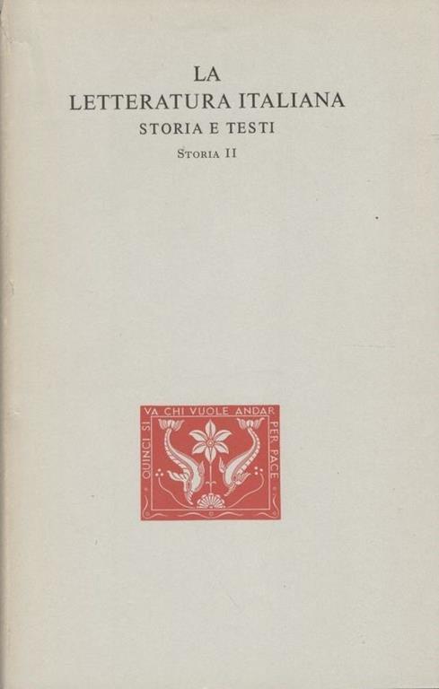 Storia letteraria del trecento - Natalino Sapegno - copertina