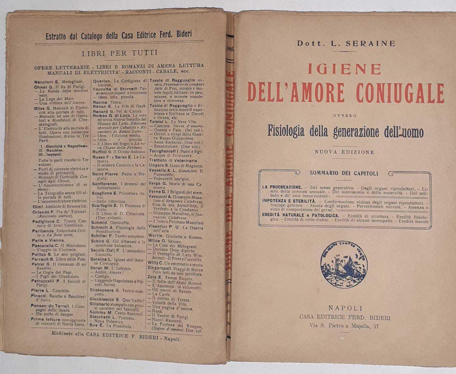 Igiene dell'amore coniugale, ovvero fisiologia della generazione dell'uomo