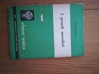 I grandi moralisti - Marino Gentile - copertina