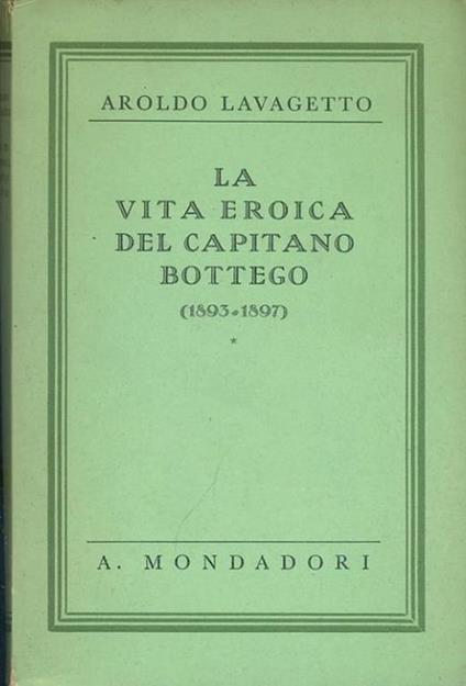 La vita eroica del capitano Bottego - copertina