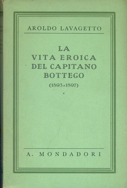 La vita eroica del capitano Bottego - copertina