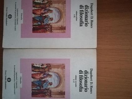 Dizionario di filosofia vol. I dalla A alla K vol. II dalla L alla Z - Dagobert D. Runes - copertina