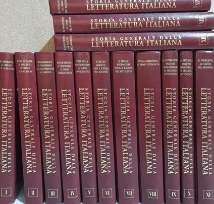 Storia generale della letteratura italiana - copertina