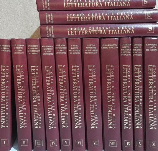 Storia generale della letteratura italiana - copertina