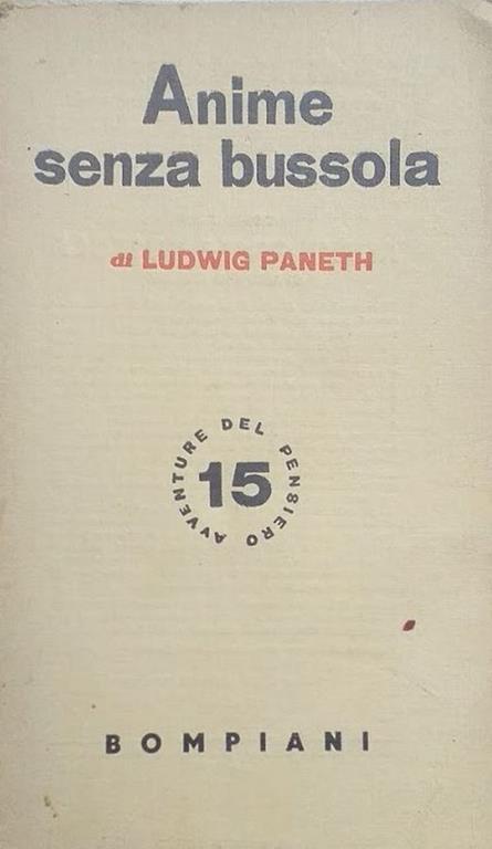 Anime senza bussola - Ludwig Paneth - copertina