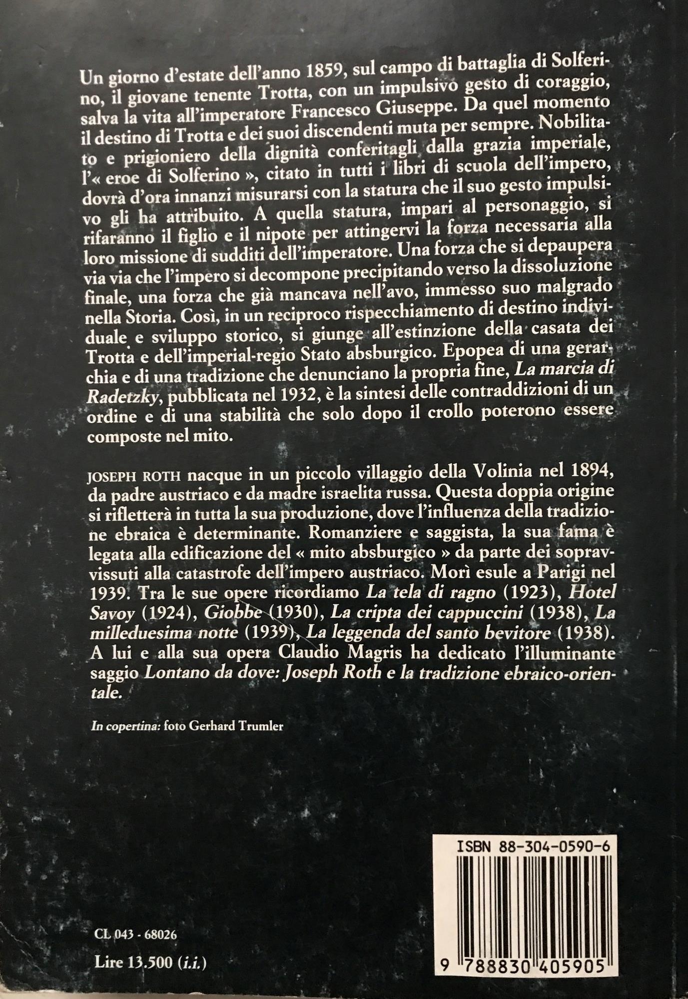 La marcia di Radetzky. Introduzione di Claudio Magris