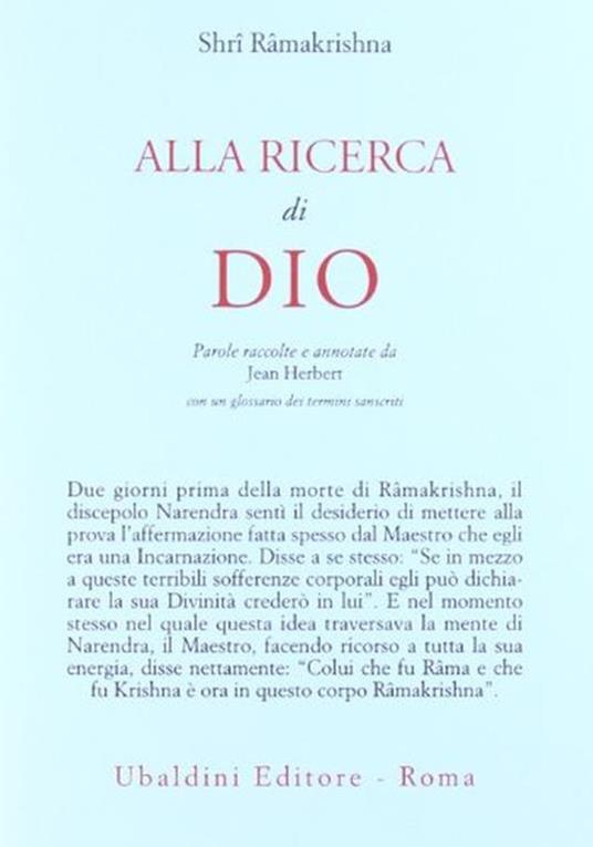 Alla ricerca di Dio - (sri) Ramakrishna - copertina