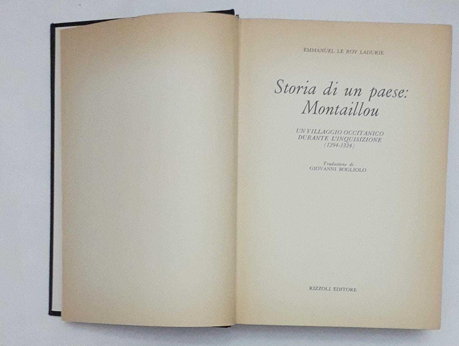 Storia di un paese: Montaillou. Un villaggio occitanico durante l'inquisizione (1294-1324)