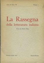 La Rassegna della letteratura italiana. Numero 1. Gennaio - Aprile 1965