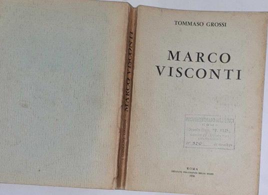 Marco Visconti - Tommaso Grossi - copertina