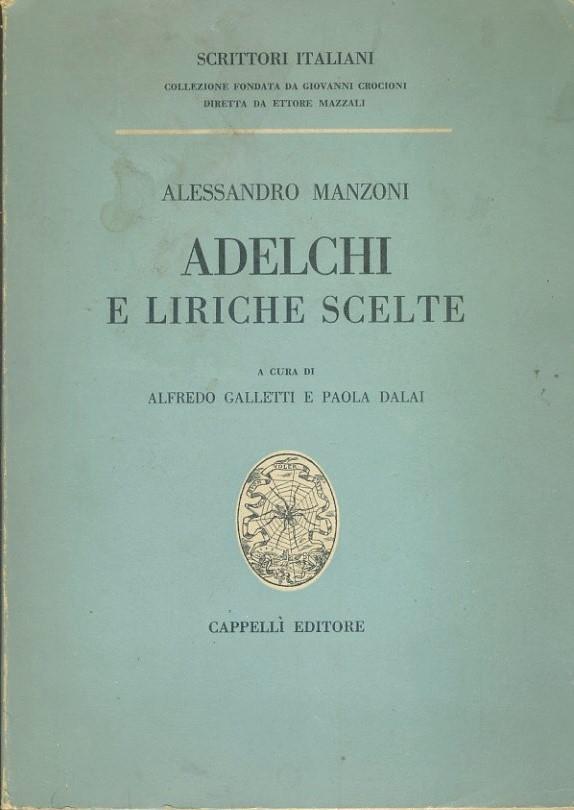 Adelchi e liriche scelte