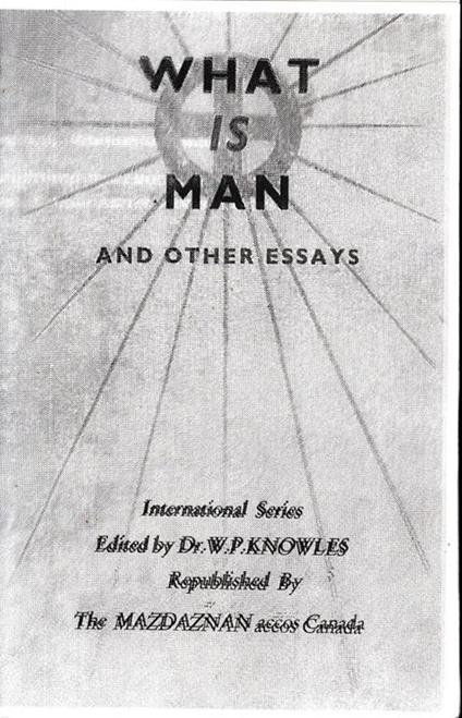 What is Man and other essays - copertina