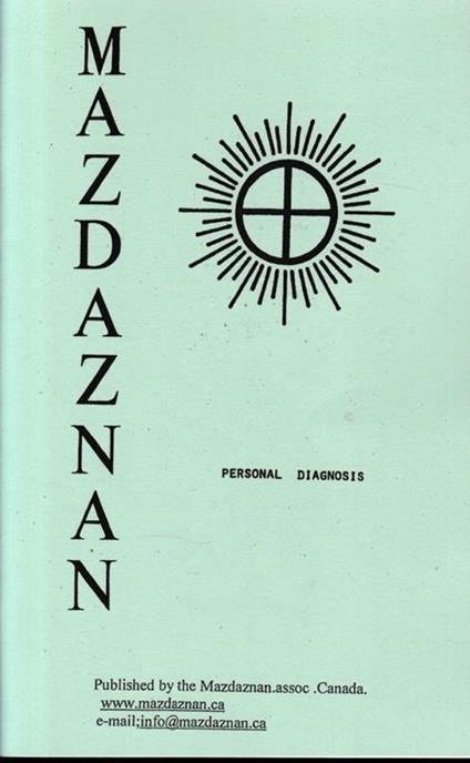 Mazdaznan. Personal diagnosis - copertina