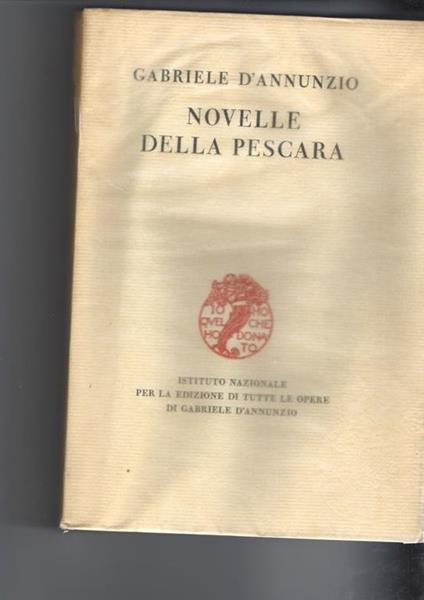Novelle della pescara - Gabriele D'Annunzio - copertina