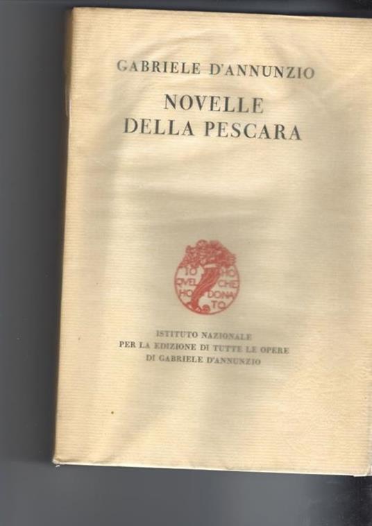 Novelle della pescara - Gabriele D'Annunzio - copertina