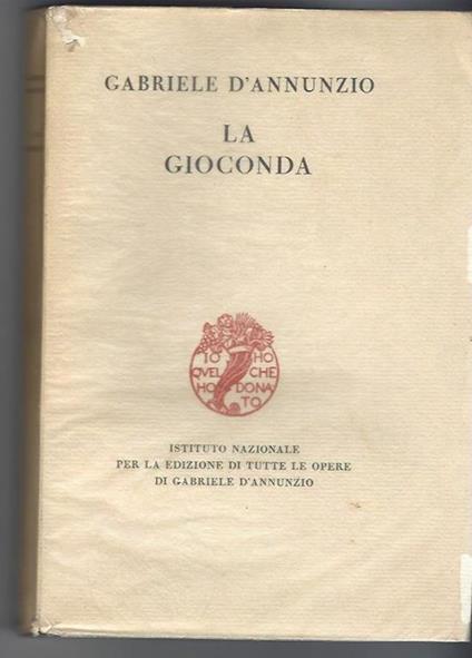 La Gioconda - Gabriele D'Annunzio - copertina