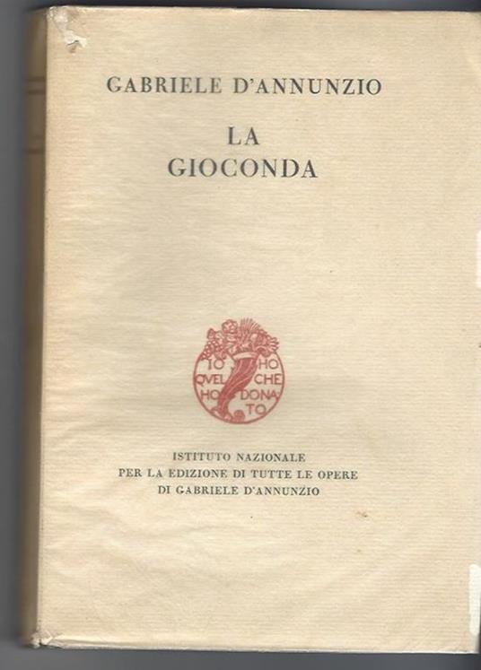 La Gioconda - Gabriele D'Annunzio - copertina