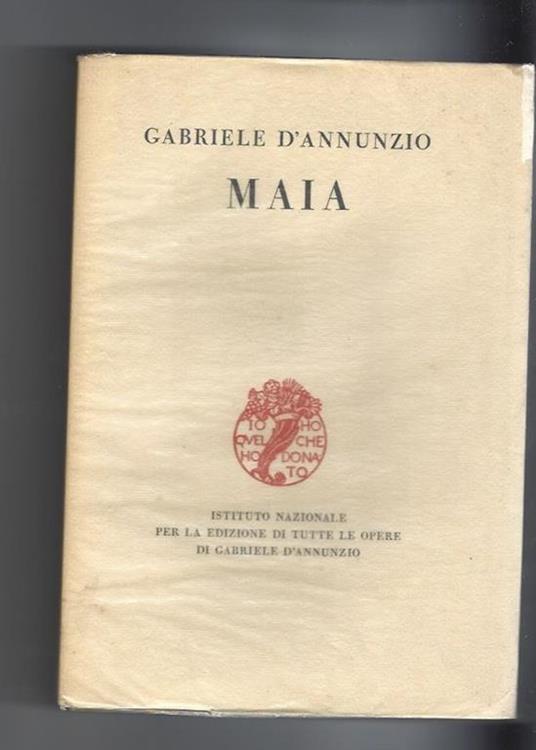 Maia - Gabriele D'Annunzio - copertina