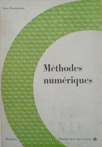 Methodes numériques - copertina