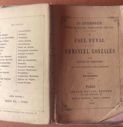 Paul Feval, Emmanuel Gonzales - copertina