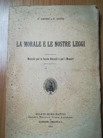 La morale e le nostre leggi - copertina