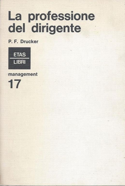 La professione del dirigente - copertina