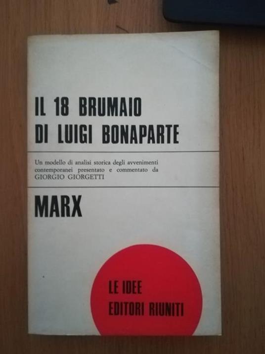 Il 18 brumaio di Luigi Bonaparte - Mar - copertina