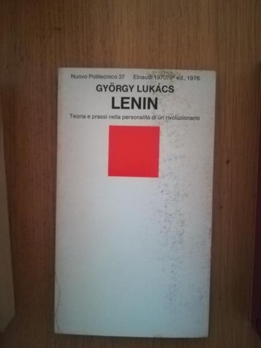 Lenin - György Lukács - copertina