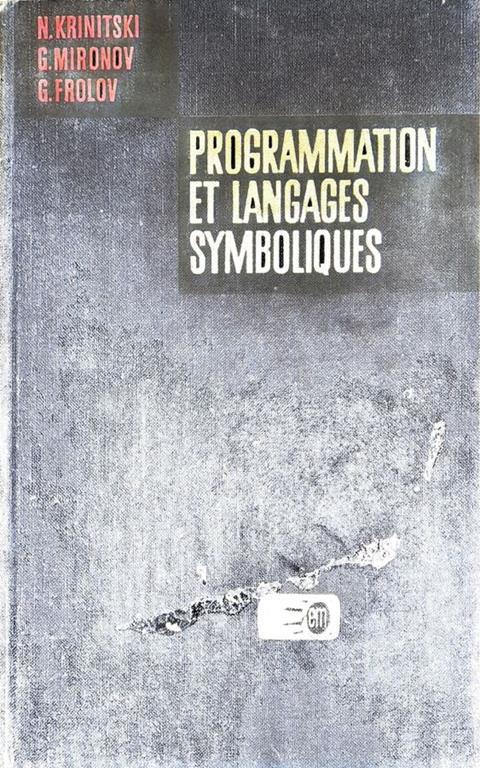 Programmation et langages symboliques - copertina