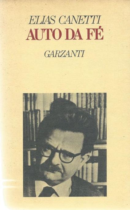 Auto da Fé - Elias Canetti - copertina