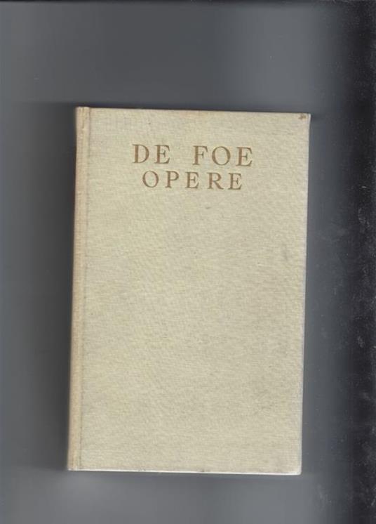 Opere vol III - Daniel Defoe - copertina