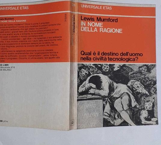 In nome della ragione - Lewis Mumford - copertina