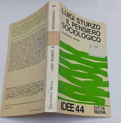 Luigi Sturzo. Il pensiero sociologico - Gianfranco Morra - copertina