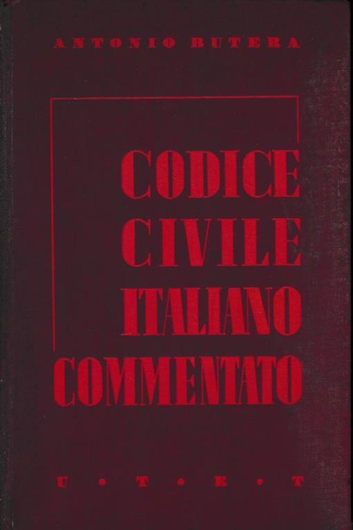 Il Codice civile italiano commentato secondo l'ordine degli articoli. Libro primo - Antonio Sutera - copertina
