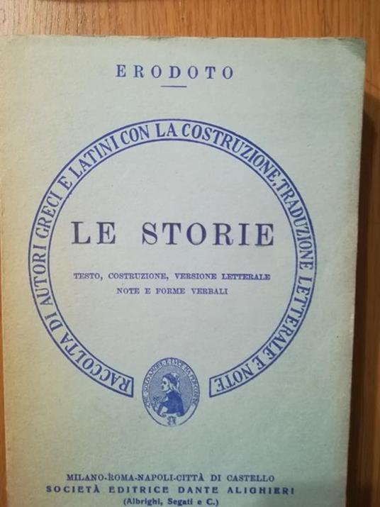 Le storie - Erodoto - copertina