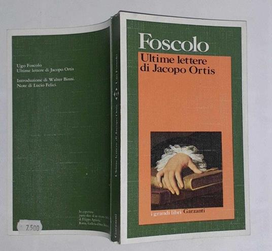Ultime lettere di Jacopo Ortis - copertina