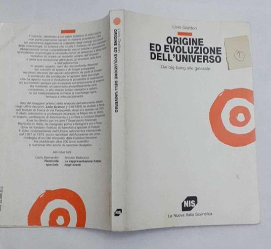 Origine ed evoluzione dell'Universo - Livio Gratton - copertina