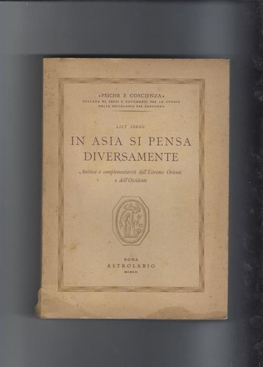 In Asia si pensa diversamente - copertina