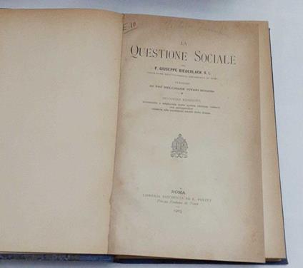 La questione sociale - copertina